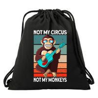 Not My Circus Not My Monkeys Animal Lover Drawstring Bag