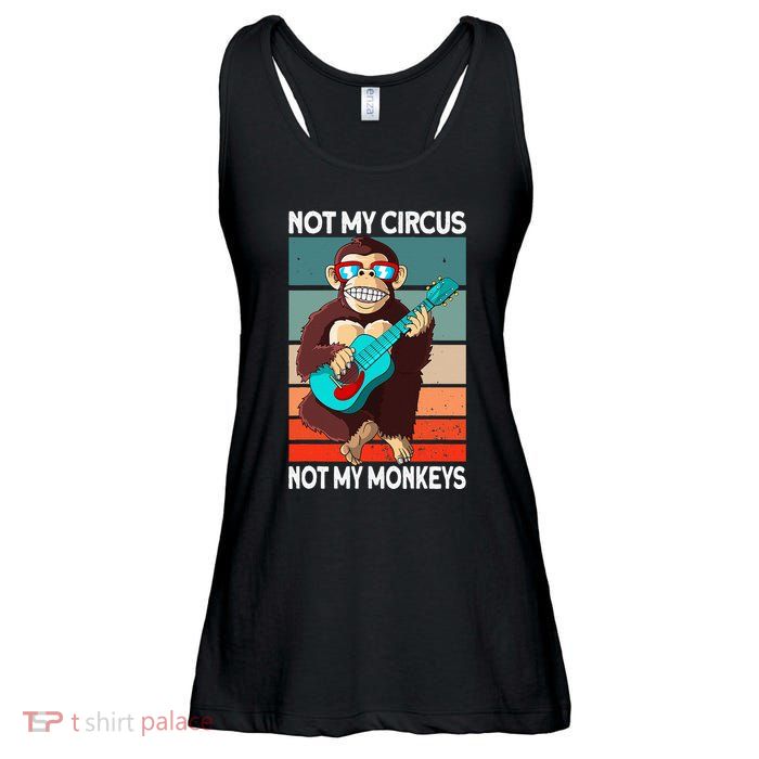 Not My Circus Not My Monkeys Animal Lover Ladies Essential Flowy Tank