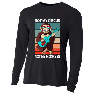 Not My Circus Not My Monkeys Animal Lover Cooling Performance Long Sleeve Crew