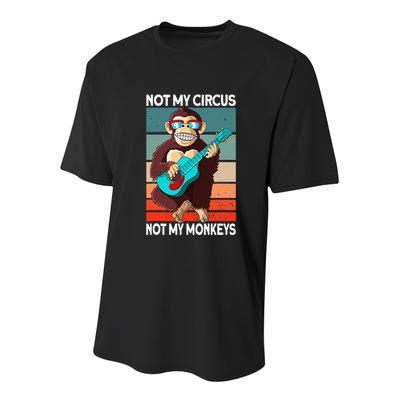 Not My Circus Not My Monkeys Animal Lover Youth Performance Sprint T-Shirt