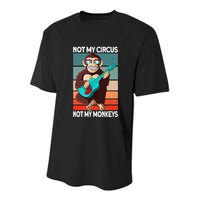 Not My Circus Not My Monkeys Animal Lover Youth Performance Sprint T-Shirt