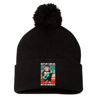 Not My Circus Not My Monkeys Animal Lover Pom Pom 12in Knit Beanie