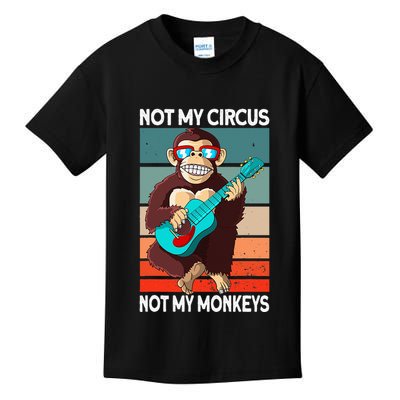 Not My Circus Not My Monkeys Animal Lover Kids T-Shirt