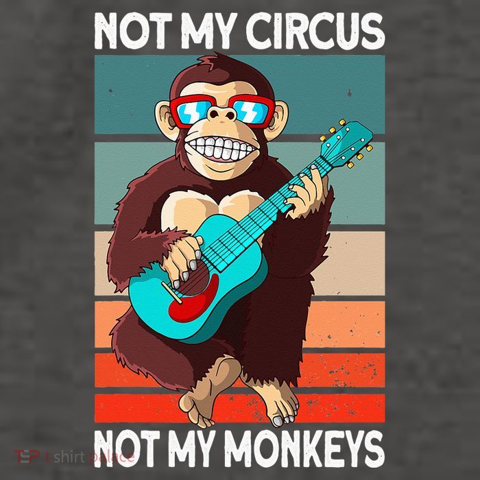 Not My Circus Not My Monkeys Animal Lover Vector Backpack