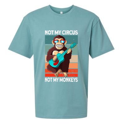 Not My Circus Not My Monkeys Animal Lover Sueded Cloud Jersey T-Shirt