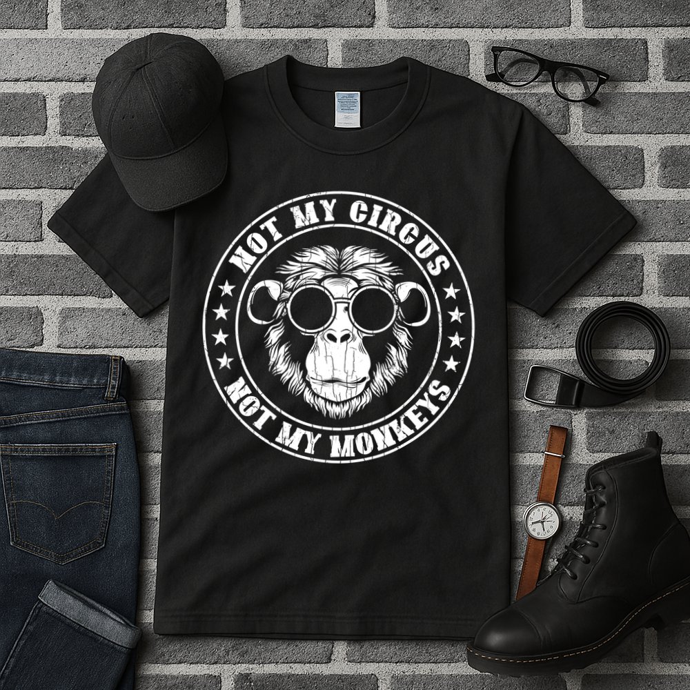 Not My Circus Not My Monkeys Funny Tall T-Shirt