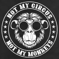 Not My Circus Not My Monkeys Funny Beanie
