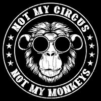 Not My Circus Not My Monkeys Funny Youth Performance Sprint T-Shirt