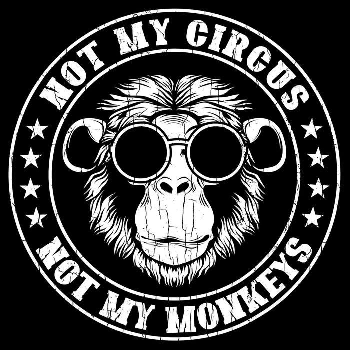Not My Circus Not My Monkeys Funny Youth Performance Sprint T-Shirt