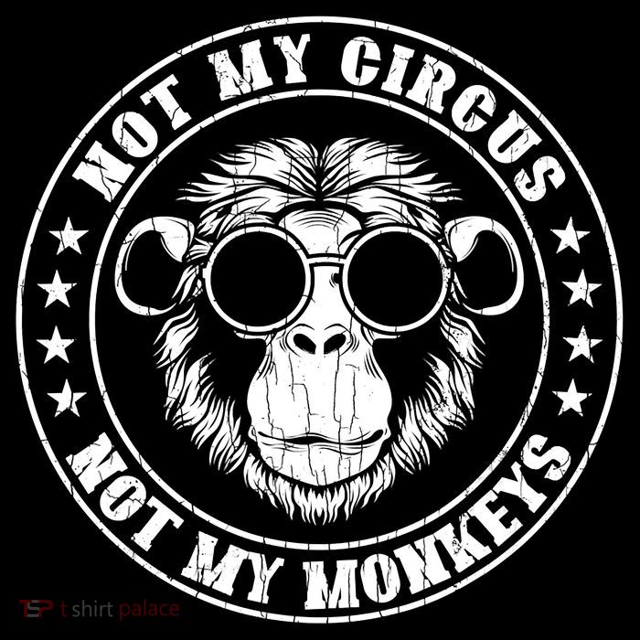 Not My Circus Not My Monkeys Funny Toddler T-Shirt