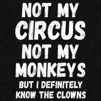 Not My Circus Not My Monkeys But I Definitely Know The Clowns Ladies PosiCharge Tri-Blend Wicking Tank