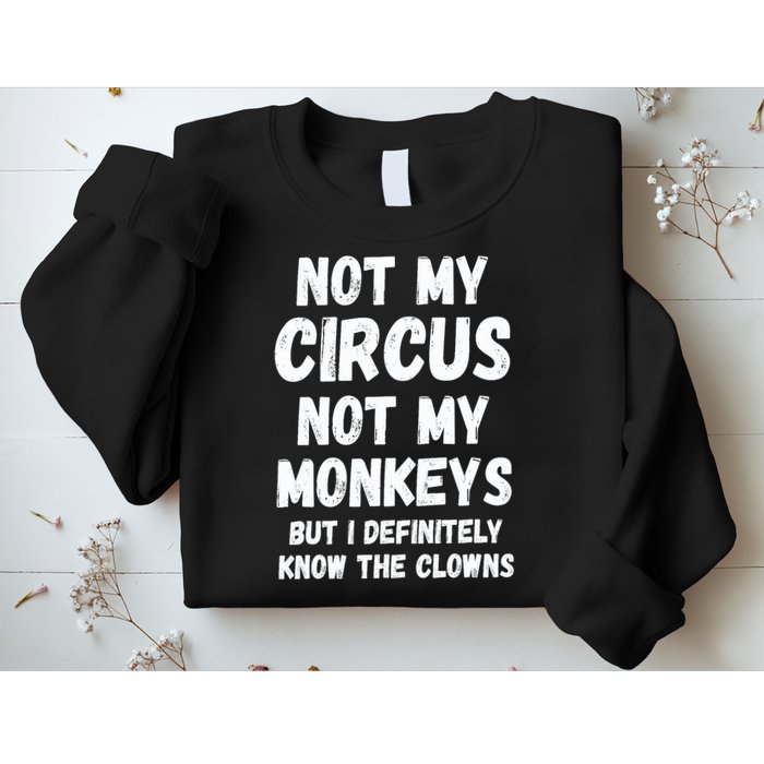 Not My Circus Not My Monkeys But I Definitely Know The Clowns Sweatshirt