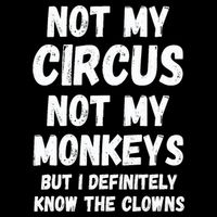 Not My Circus Not My Monkeys But I Definitely Know The Clowns T-Shirt