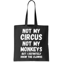 Not My Circus Not My Monkeys But I Definitely Know The Clowns Bag