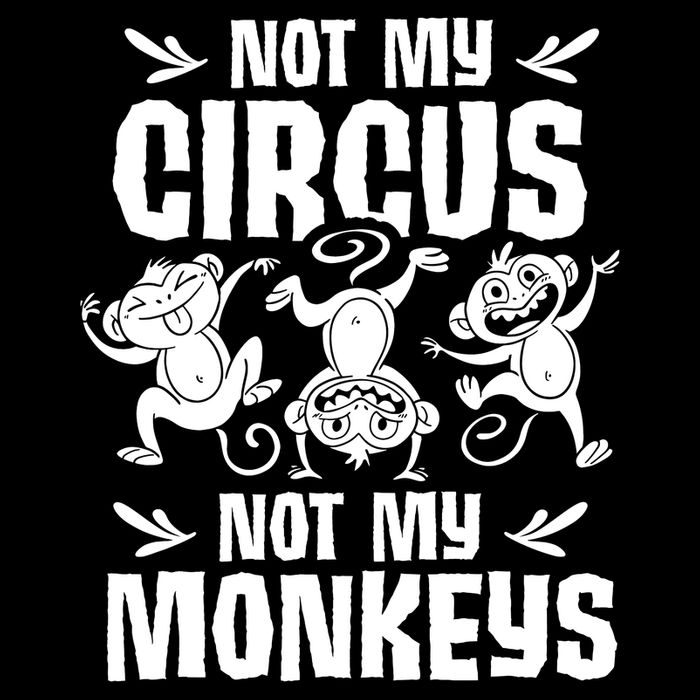 Not My Circus Not My Monkeys Saying Animal Lover Monkey Impact Tech Backpack