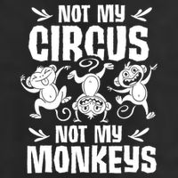 Not My Circus Not My Monkeys Saying Animal Lover Monkey Microfiber Hand Towel