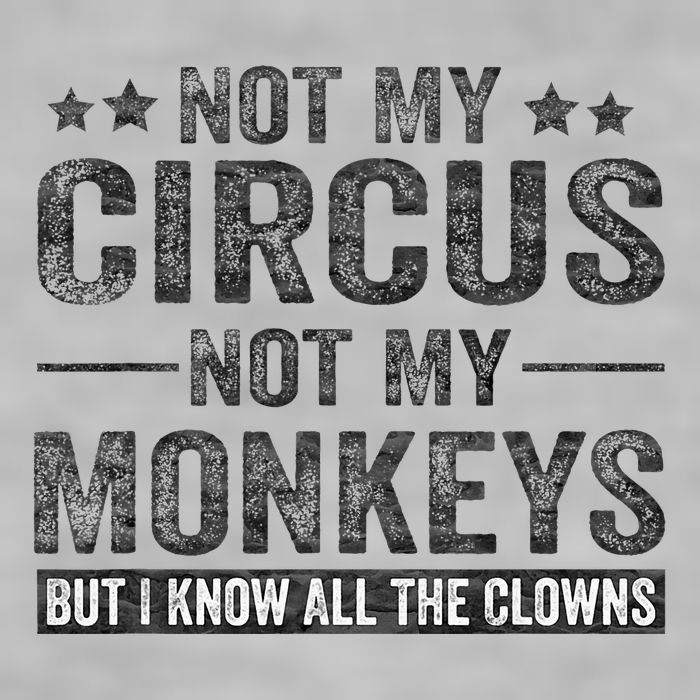 Not My Circus Not My Monkeys But I Know All The Clowns Ladies PosiCharge Tri-Blend Wicking Tank