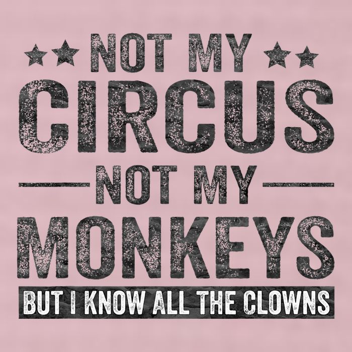 Not My Circus Not My Monkeys But I Know All The Clowns 25L Jumbo Tote
