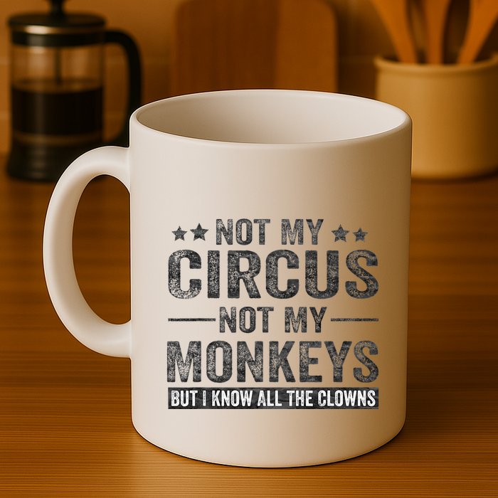 Not My Circus Not My Monkeys But I Know All The Clowns Mug