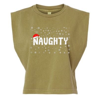 Naughty Matching Couple Christmas Xmas Holiday Women Garment-Dyed Women's Muscle Tee