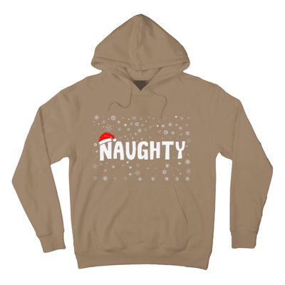 Naughty Matching Couple Christmas Xmas Holiday Women Hoodie