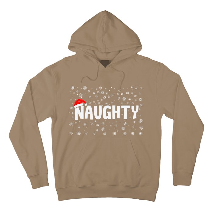 Naughty Matching Couple Christmas Xmas Holiday Women Hoodie