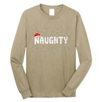 Naughty Matching Couple Christmas Xmas Holiday Women Long Sleeve Shirt