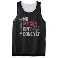 No My Car Is Not Ready Funny Mechanic Mesh Reversible Basketball Jersey Tank