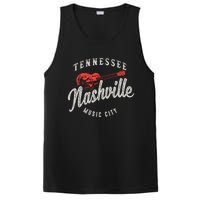 Nashville Music City Guitar Vintage Gift PosiCharge Competitor Tank