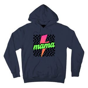 Neon Mama Checkered Mom Lightning Bolt Tall Hoodie