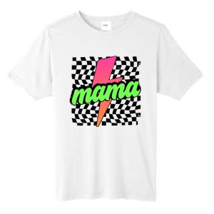 Neon Mama Checkered Mom Lightning Bolt Tall Fusion ChromaSoft Performance T-Shirt