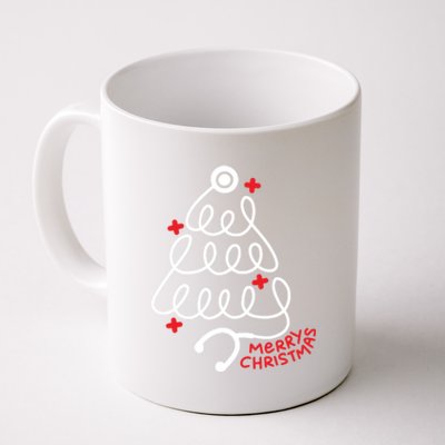 Nurse Merry Christmas Stethoscope Nurses Xmas Tree Pajamas Meaningful Gift Coffee Mug