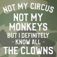 Not My Circus Not My Monkeys But I Definitely Know Nanny Legacy Tie Dye Trucker Hat