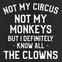 Not My Circus Not My Monkeys But I Definitely Know Nanny Cool Comfort Performance Bucket Hat