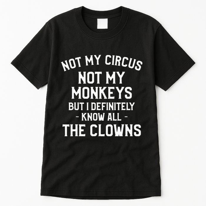 Not My Circus Not My Monkeys But I Definitely Know Nanny Tall T-Shirt