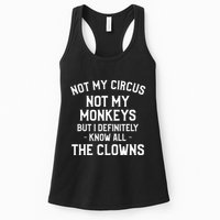 Not My Circus Not My Monkeys But I Definitely Know Nanny Womens Tank Top