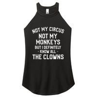 Not My Circus Not My Monkeys But I Definitely Know Nanny Women's Perfect Tri Rocker Tank