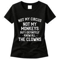 Not My Circus Not My Monkeys But I Definitely Know Nanny Womens T-Shirt