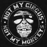 Not My Circus Not My Monkeys Ladies PosiCharge Tri-Blend Wicking Tank