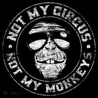 Not My Circus Not My Monkeys Hooded Wearable Blanket