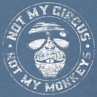 Not My Circus Not My Monkeys Garment-Dyed Sweatshirt