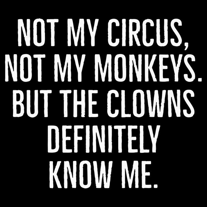 Not My Circus Not My Monkeys But The Clowns Definitely Know Flat Bill Trucker Hat