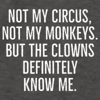 Not My Circus Not My Monkeys But The Clowns Definitely Know Vector Backpack