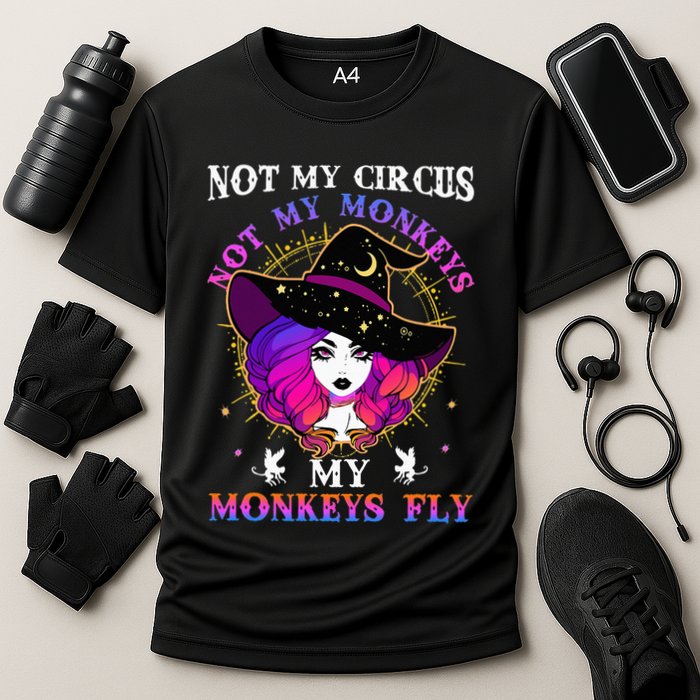 Not My Circus Not My Monkeys My Monkeys Fly Witch Halloween Performance Shirt