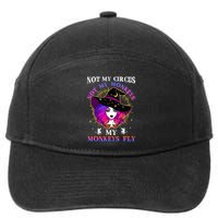 Not My Circus Not My Monkeys My Monkeys Fly Witch Halloween 7-Panel Snapback Hat
