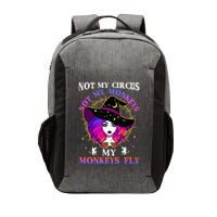 Not My Circus Not My Monkeys My Monkeys Fly Witch Halloween Vector Backpack