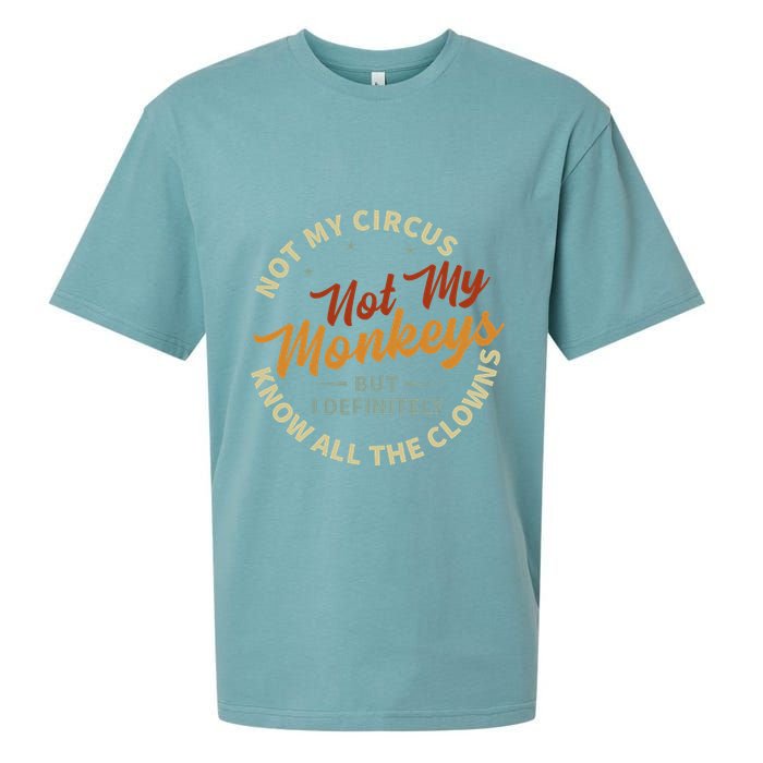Not My Circus Not My Monkeys But I Know All The Clowns Sueded Cloud Jersey T-Shirt