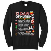 Nurses Merry Christmas Funny 12 Days Of Nursing Xmas Sweatshirt