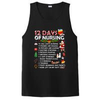 Nurses Merry Christmas Funny 12 Days Of Nursing Xmas PosiCharge Competitor Tank