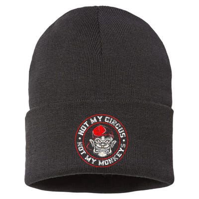 Not My Circus Not My Monkeys Sustainable Knit Beanie